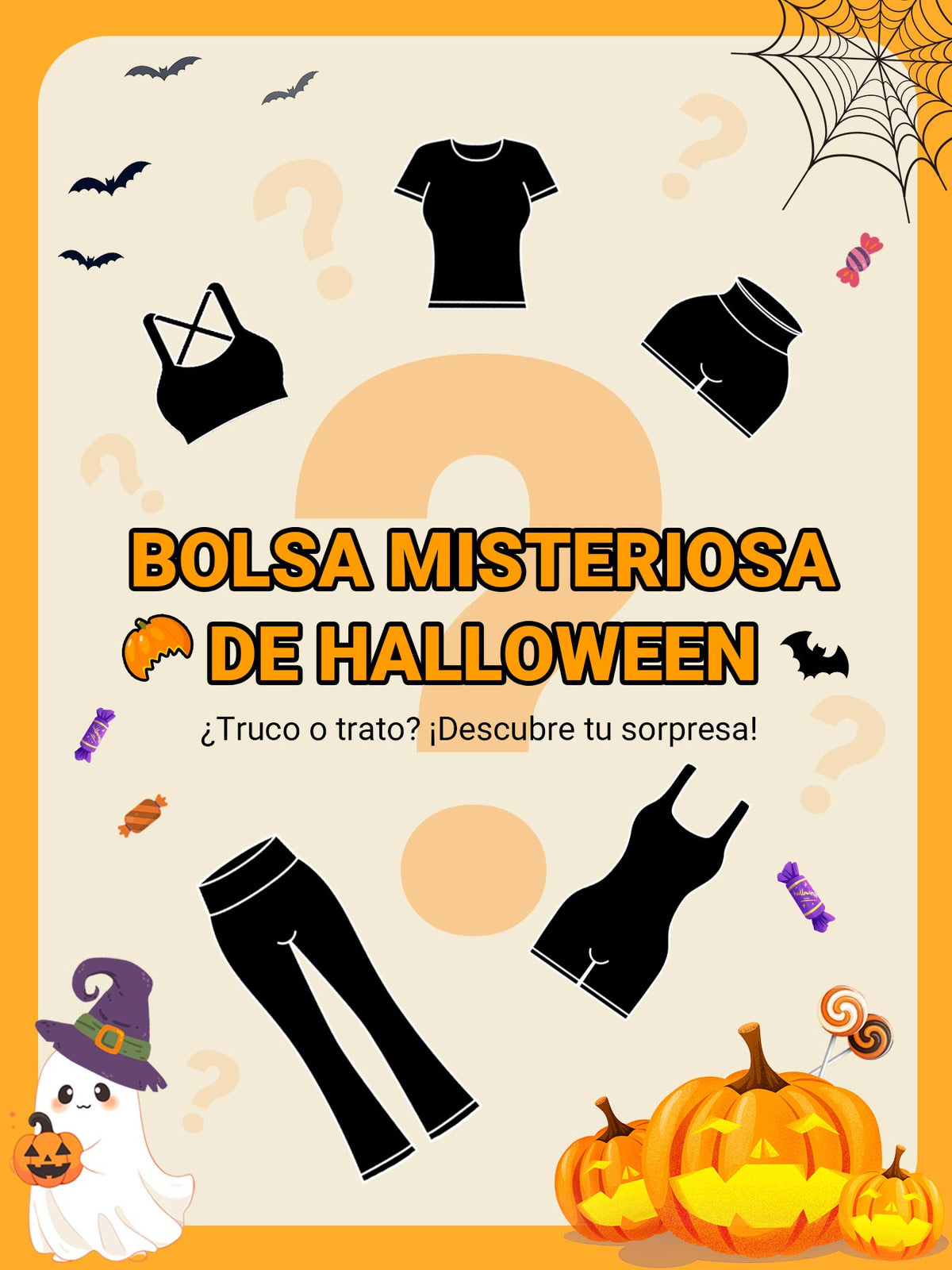 Borsa Misteriosa di Halloween: 2 o 3 articoli sportivi a sorpresa
