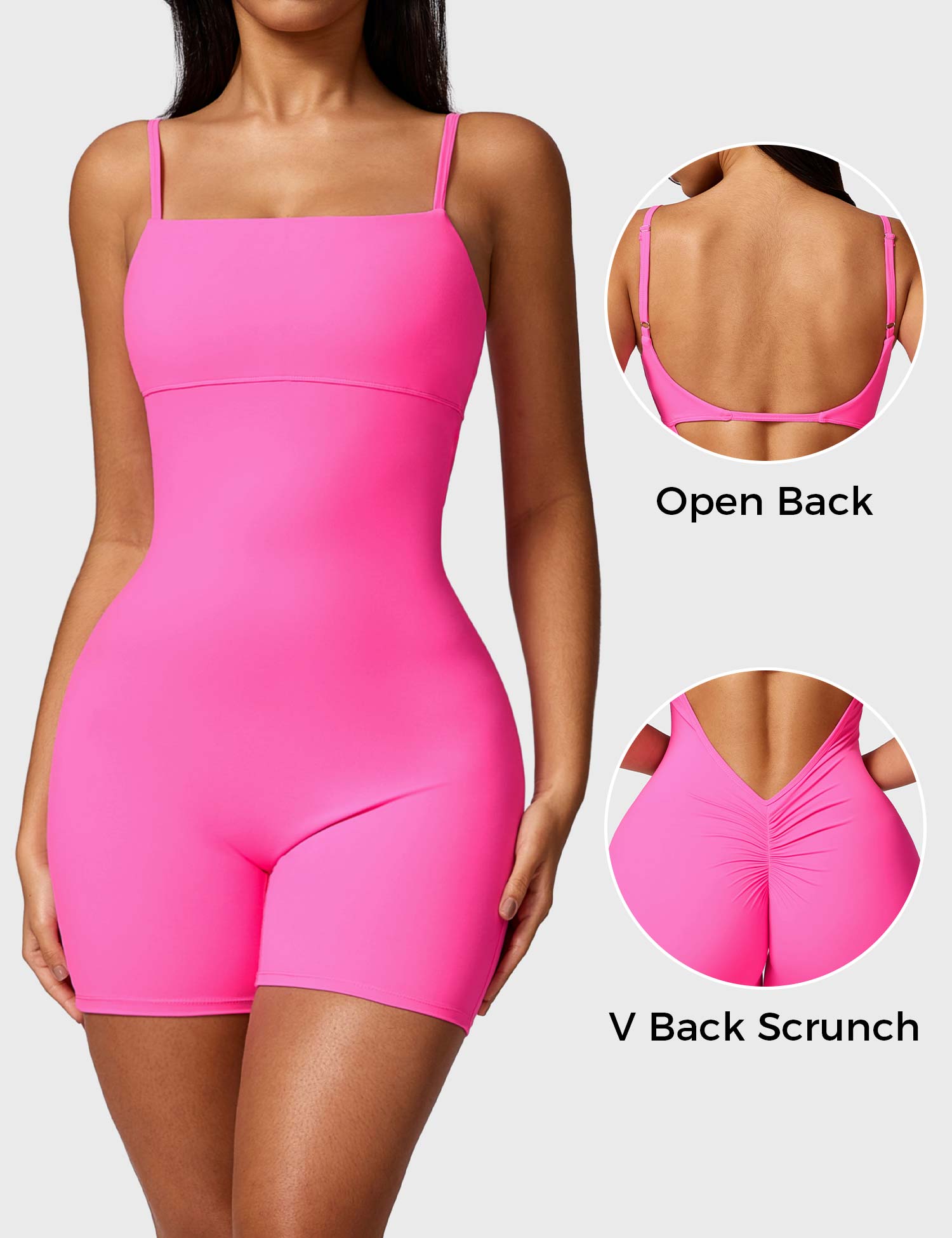 Yeoreo V Espalda Scrunch Romper