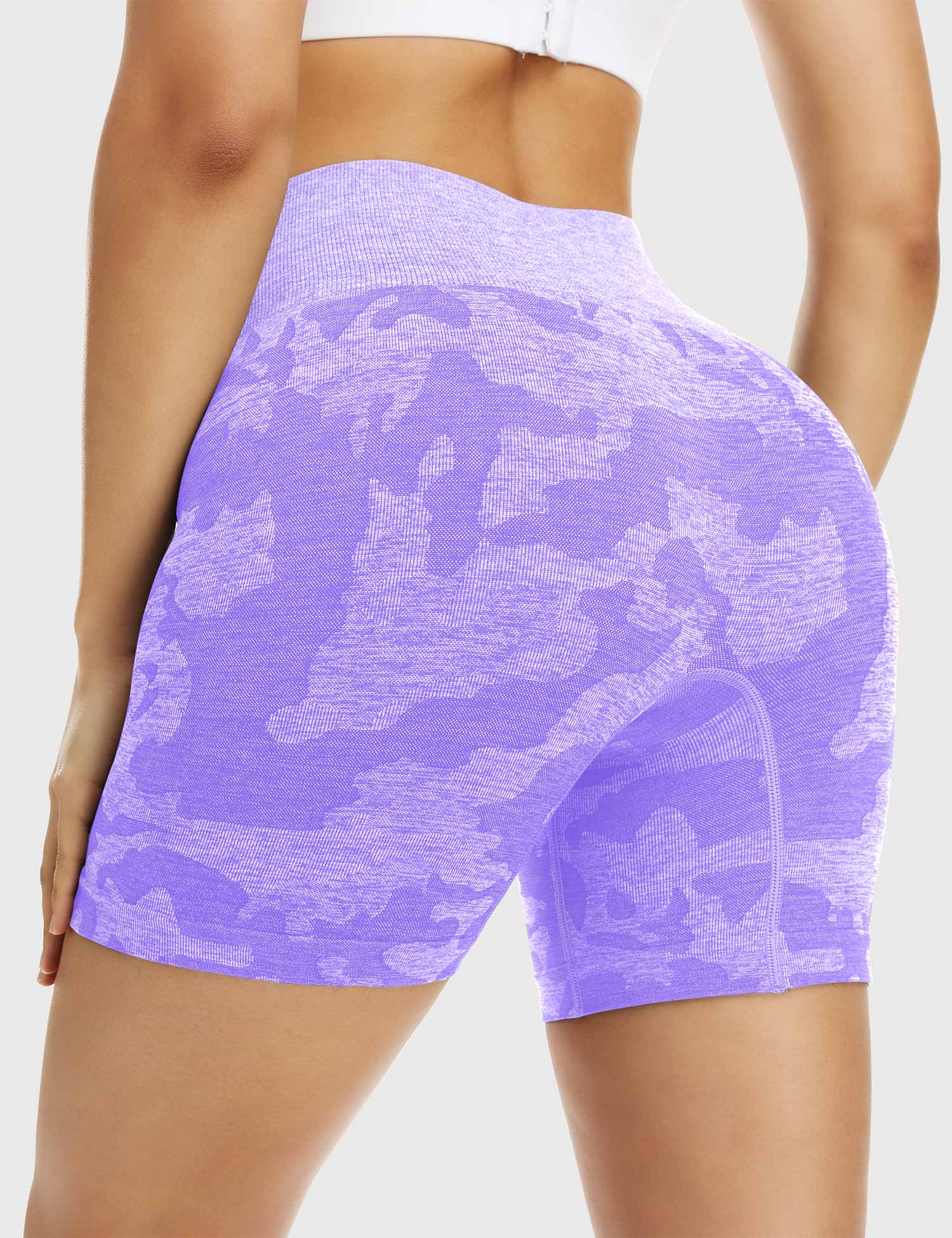 Yeoreo Camo Shorts Sin Costuras