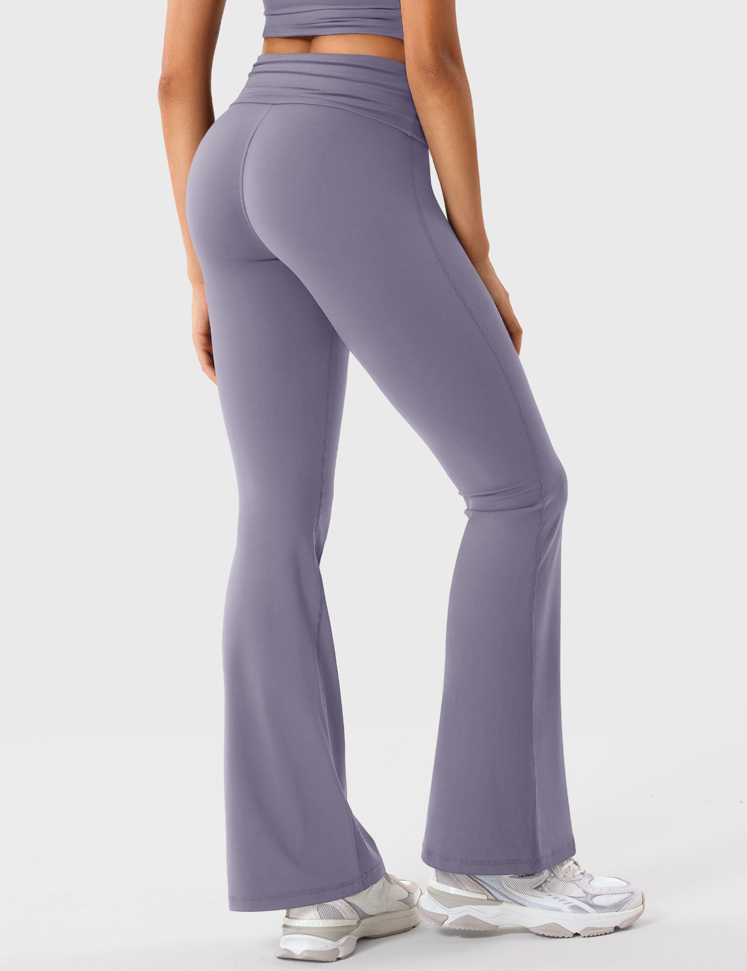 Yeoreo Romola Leggings Flare De Cintura Pliegue